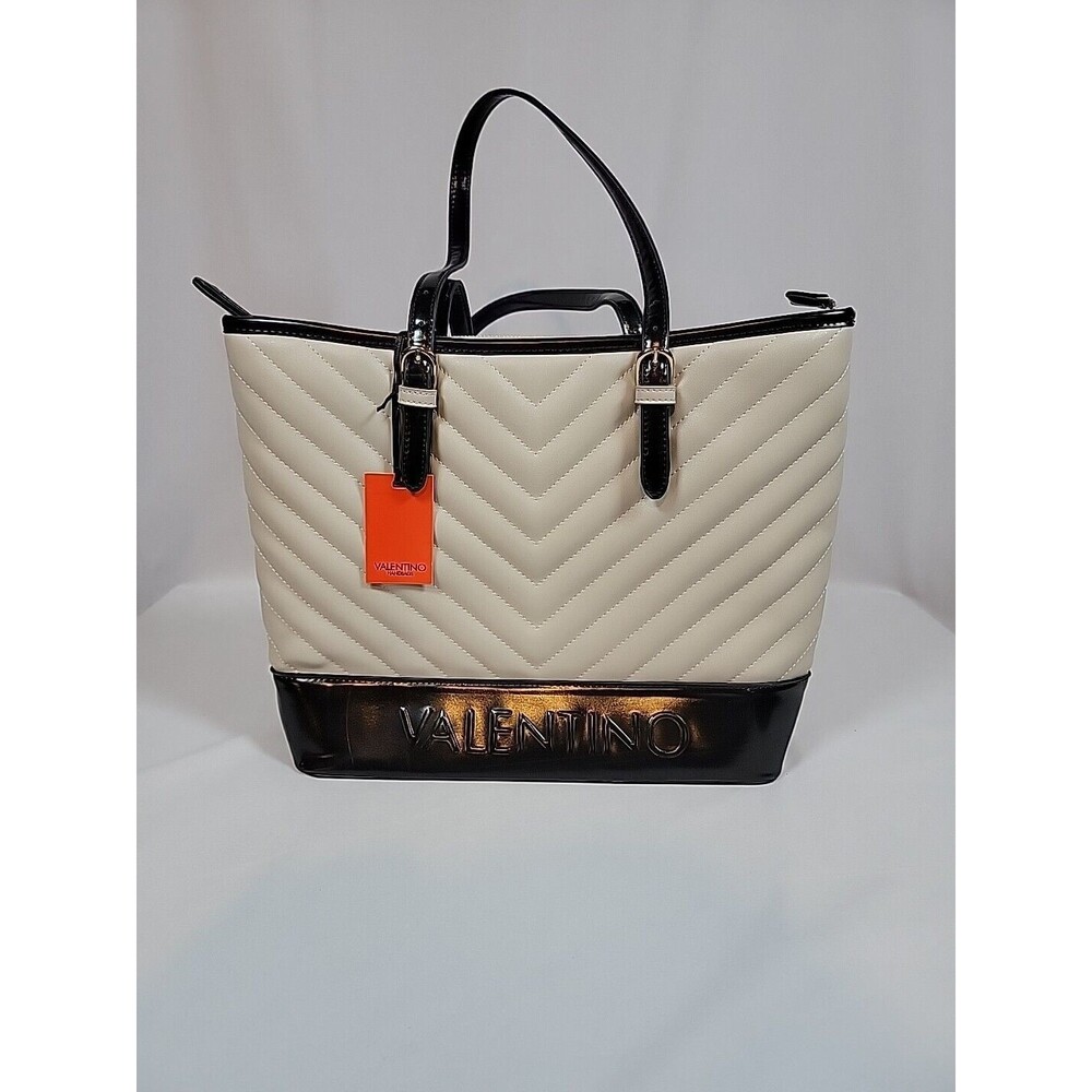 NWT Valentino Womens Shoulder Hand Tote Bag Chocolate VBS0WO01 Mario Valentino